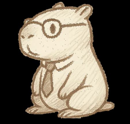 The WorkMemoir capybara, calmly prepared