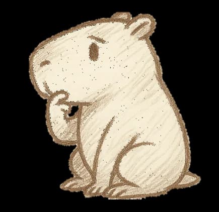 Thinking Capybara